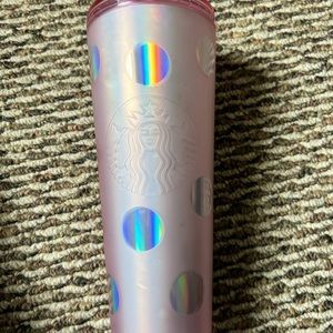 Pink Polka Dot Starbucks Cup